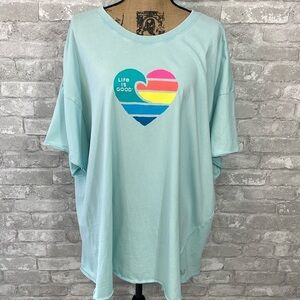Life Is Good Crusher Heart Tee